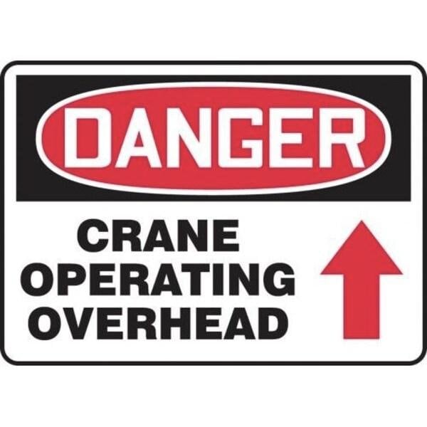 Accuform OSHA DANGER SAFETY SIGN CRANE MCRT144XT MCRT144XT - main
